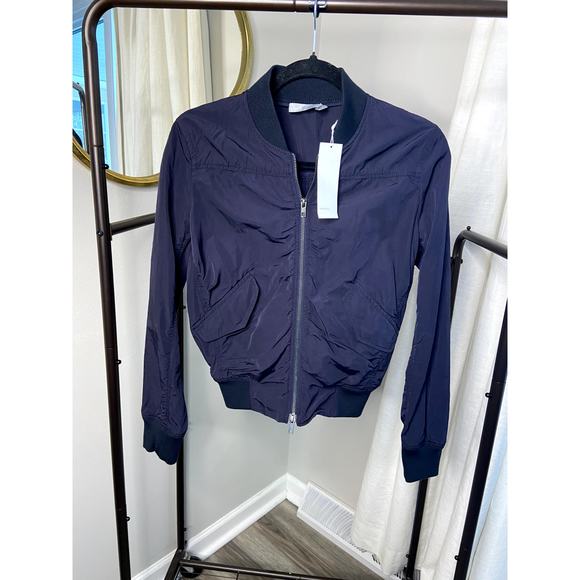 Vince Coastal Black Bomber Jacket size XS - Picture 2 of 6